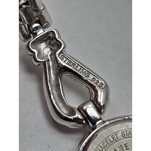 Vintage Anne Klein 925 Sterling Silver Bracelet  Watch New Battery Swiss Womens - Picture 12 of 12
